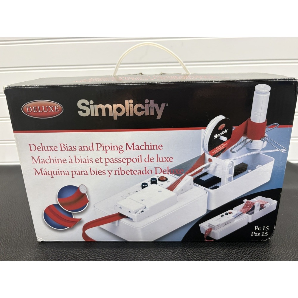 DELUXE Simplicity Bias and Piping Machine NEW